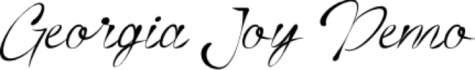 Georgia Joy Font Preview