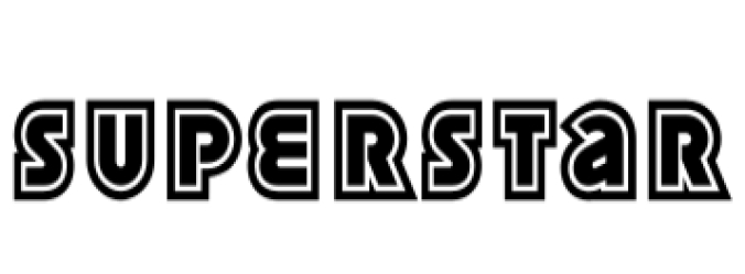 Superstar Font Preview