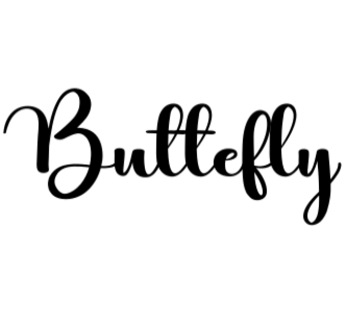 Buttefly Font Preview