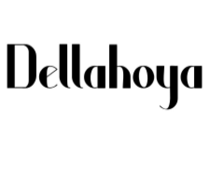 Dellahoya Font Preview