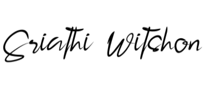Sriathi Witshon Font Preview