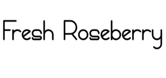 Fresh Roseberry Font Preview