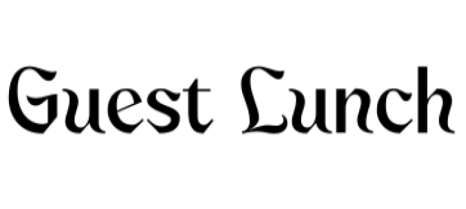 Guest Lunch Font Preview