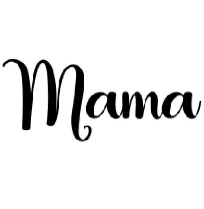Mama Font Preview
