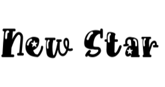 New Star Font Preview