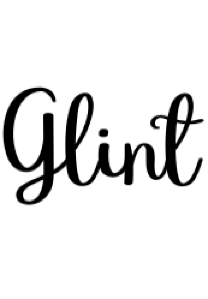 Glint Font Preview