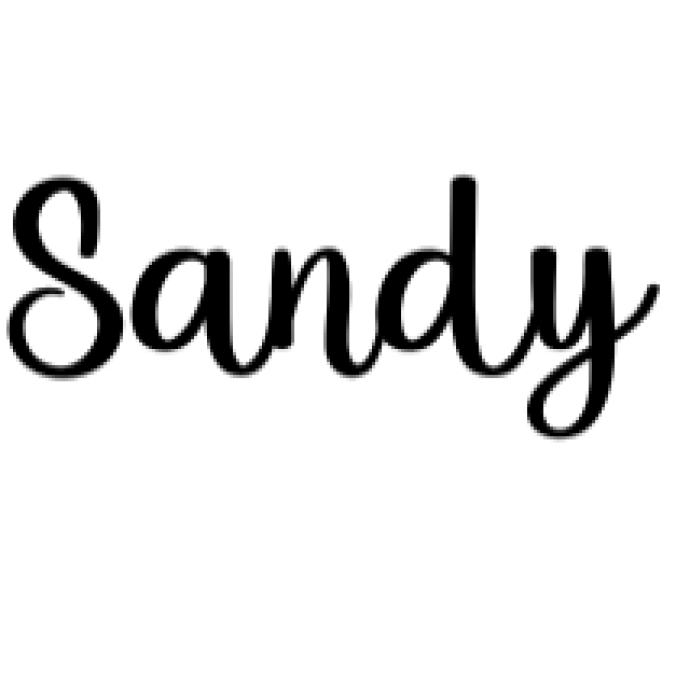 Sandy Font Preview