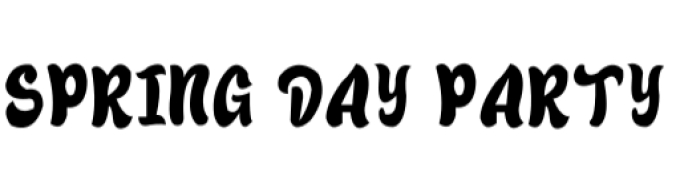 Spring Day Party Font Preview