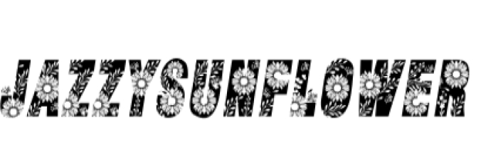 Jazzy Sunflower Font Preview