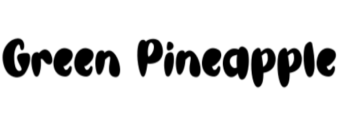 Green Pineapple Font Preview