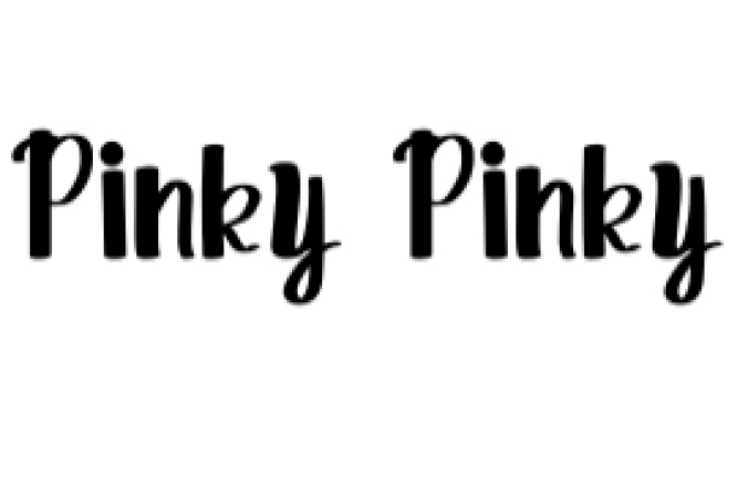 Pinky Pinky Font Preview