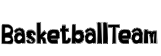 Basketball Team Font Preview