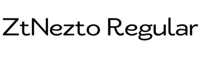 Zt Nezto Font Preview