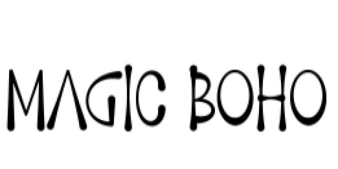 Magic Boho Font Preview