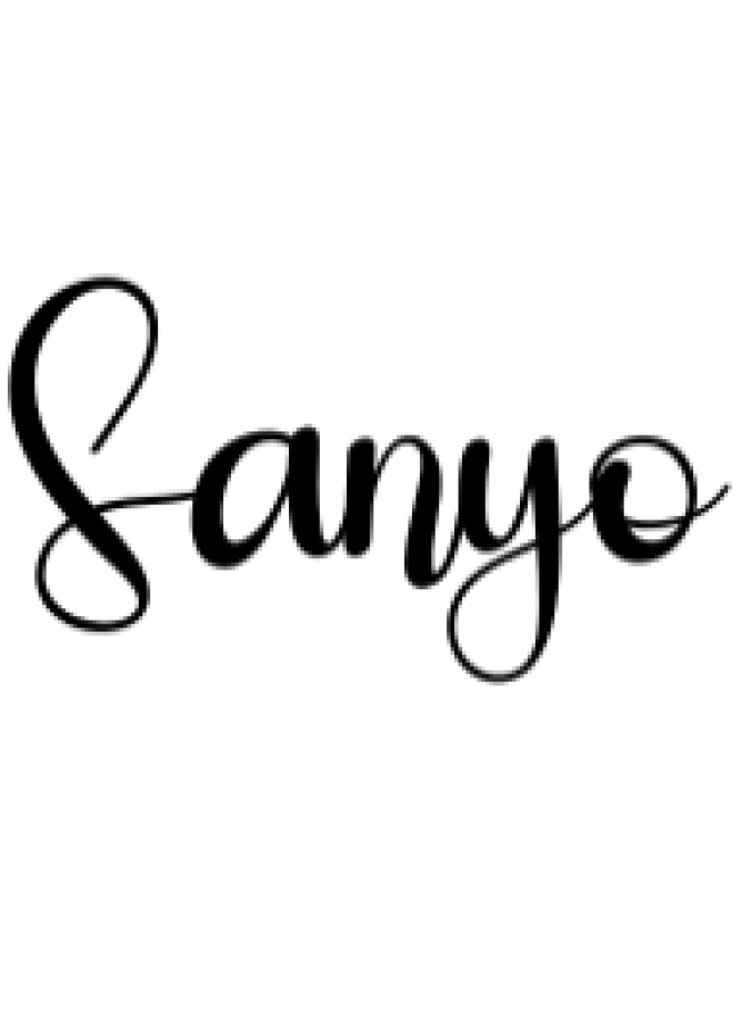 Sanyo Font Preview