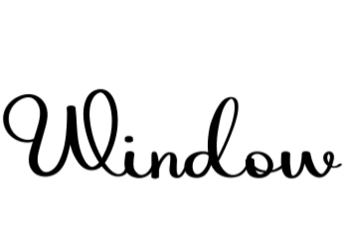Window Font Preview