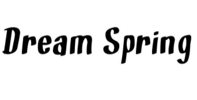 Dream Spring Font Preview