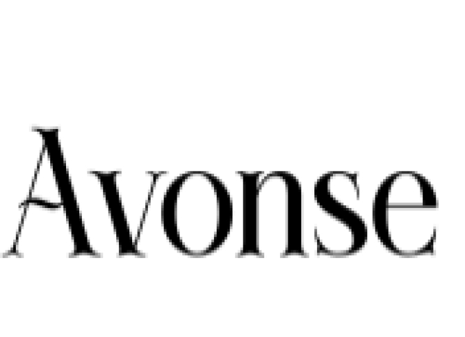 The Avonse Font Preview
