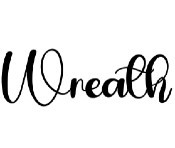 Wreath Font Preview
