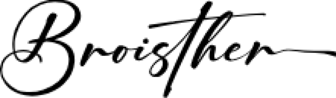 Broisther Font Preview