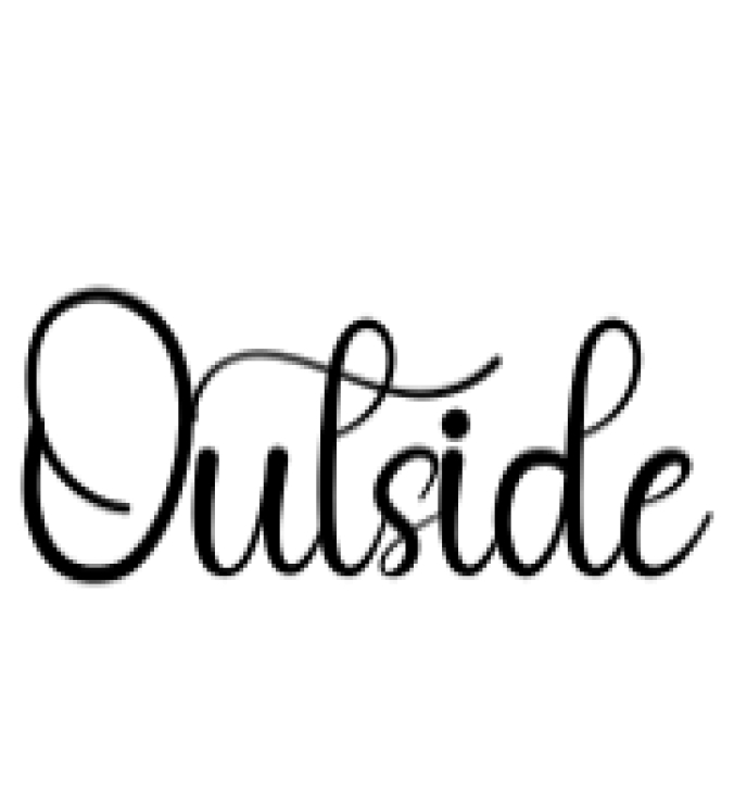 Outside Font Preview