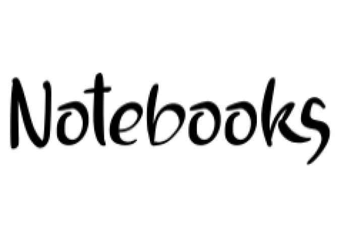 Notebooks Font Preview