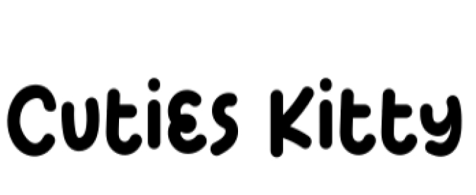 Cuties Kitty Font Preview