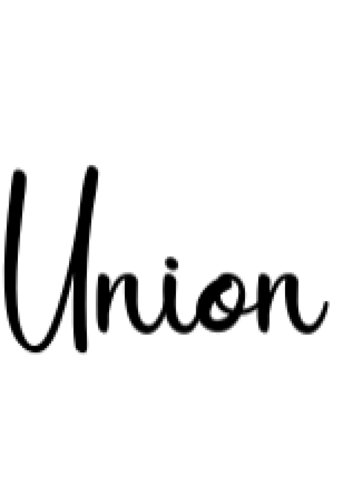 Union Font Preview