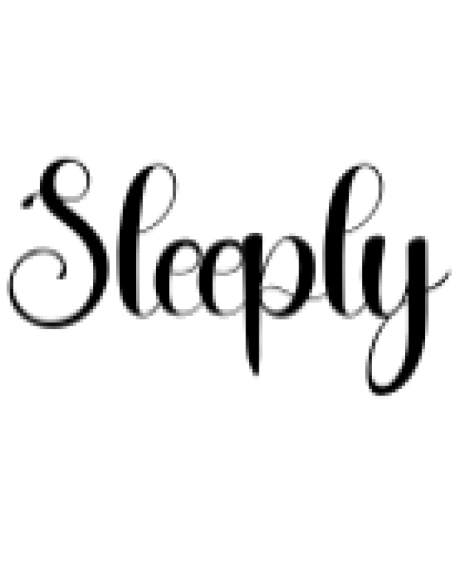 Sleeply Font Preview