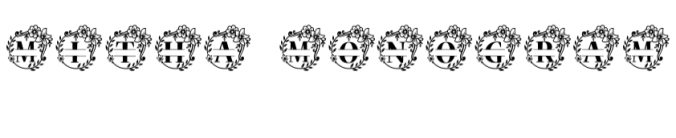 Mitha Monogram Font Preview