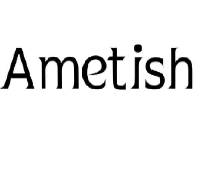 Ametish Font Preview