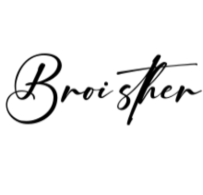 Broisther Font Preview