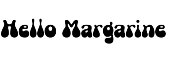 Hello Margarine Font Preview