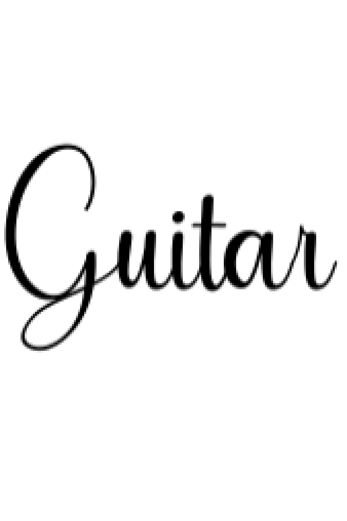 Guitar Font Preview