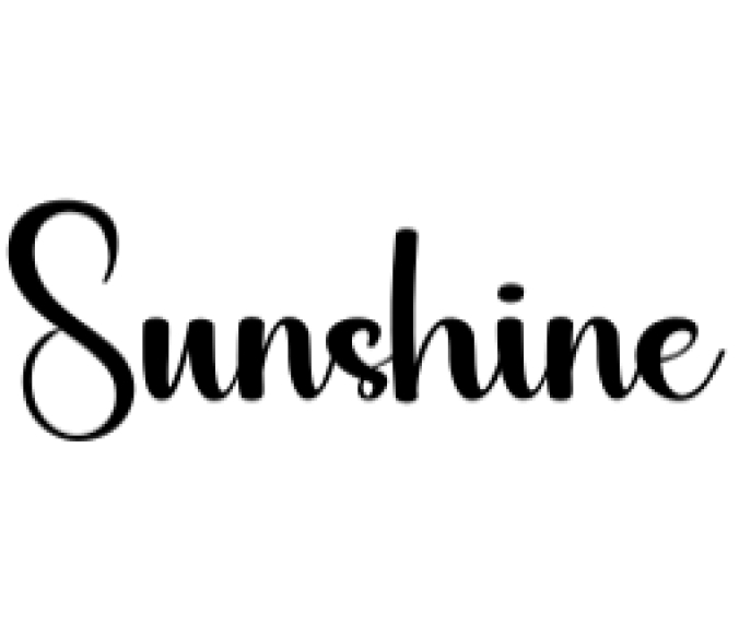 Sunshine Font Preview