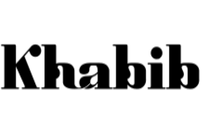 Khabib Font Preview