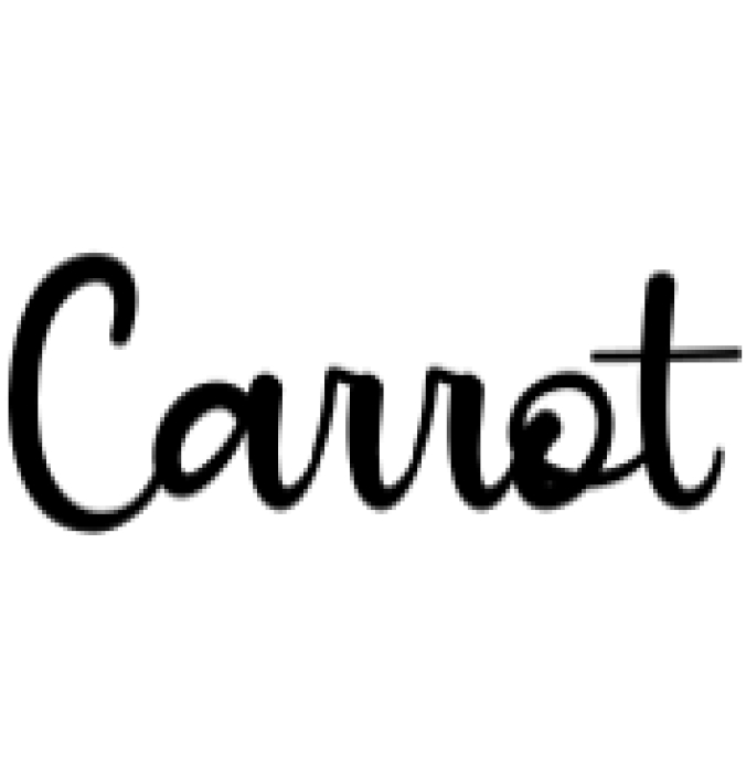Carrot Font Preview