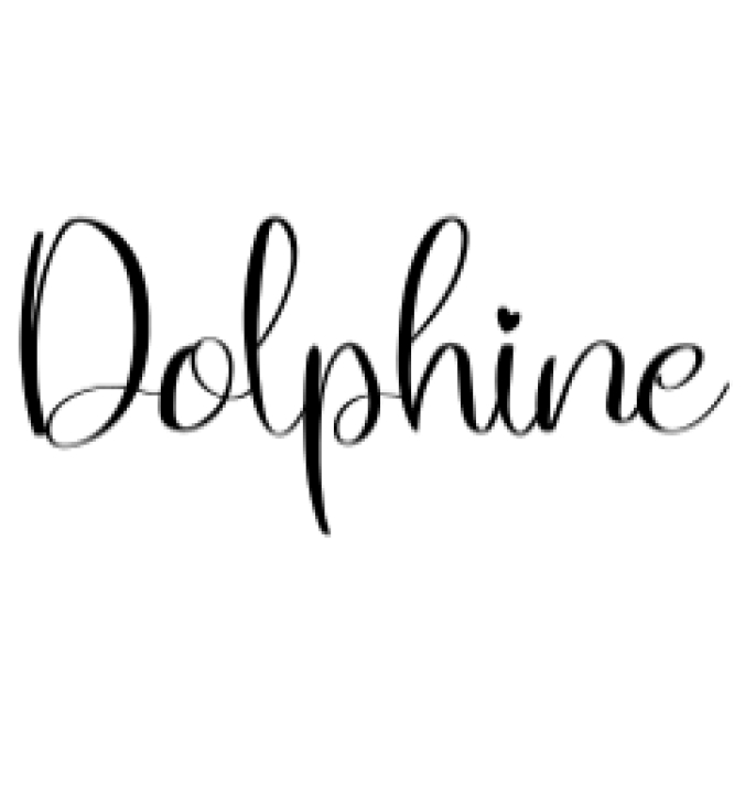 Dolphine Font Preview