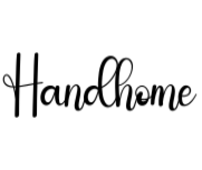 Handhome Font Preview