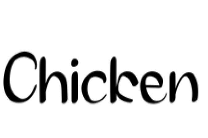 Chicken Font Preview