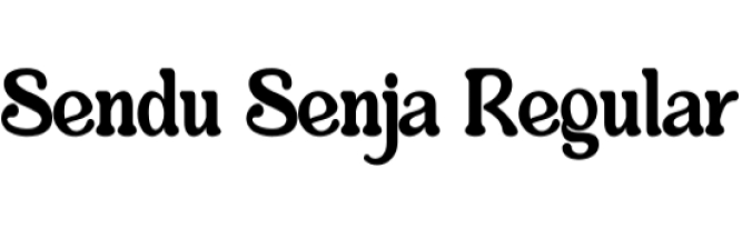 Sendu Senja Font Preview