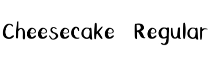 Cheesecake Font Preview