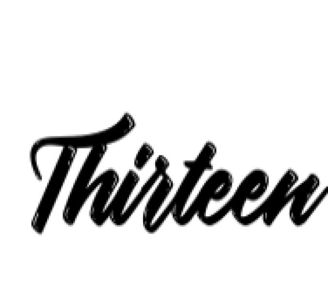 Thirteen Font Preview