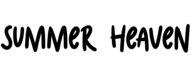 Summer Heaven Font Preview