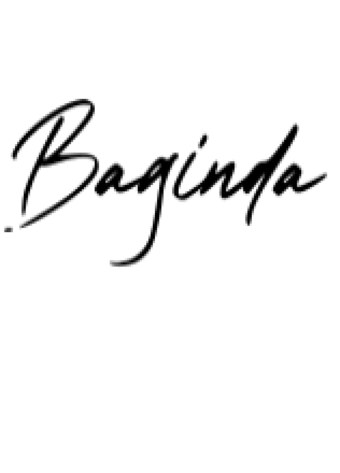 Baginda Font Preview