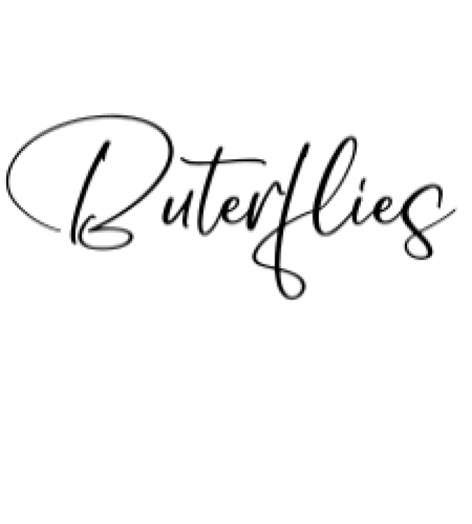 Buterflies Font Preview