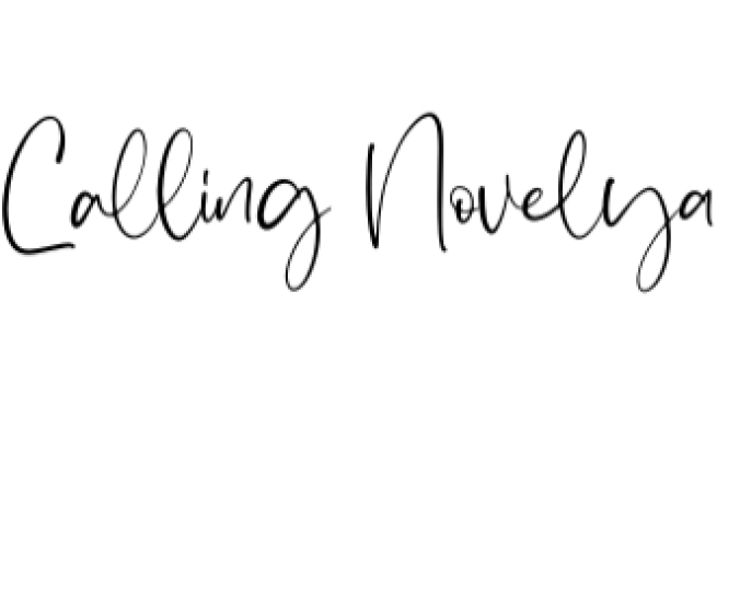 Calling Novelya Font Preview