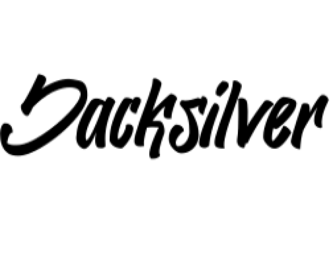 Jacksilver Font Preview