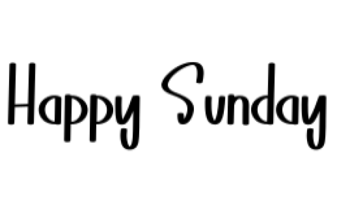 Happy Sunday Font Preview