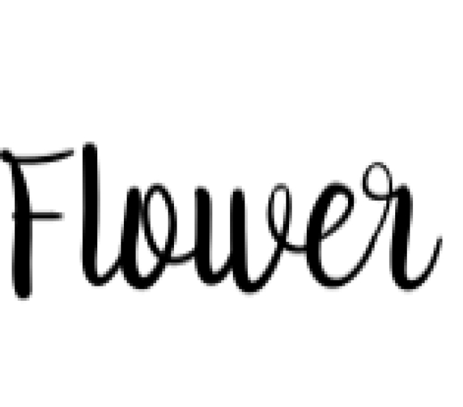 Flower Font Preview